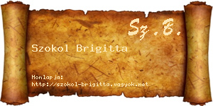 Szokol Brigitta névjegykártya